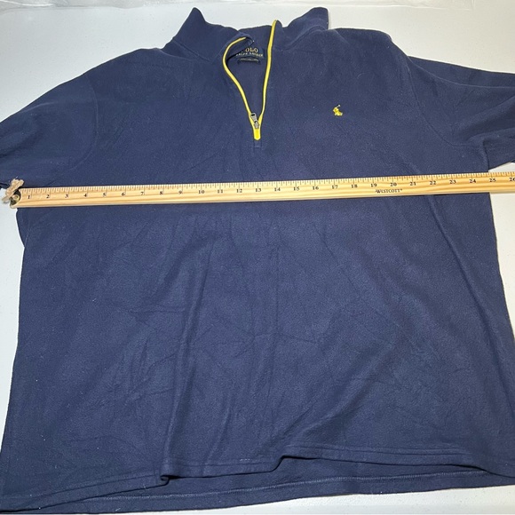 Polo Ralph Lauren Performance Quarter-Zip Sweater navy blue men’s XXL - Picture 7 of 9